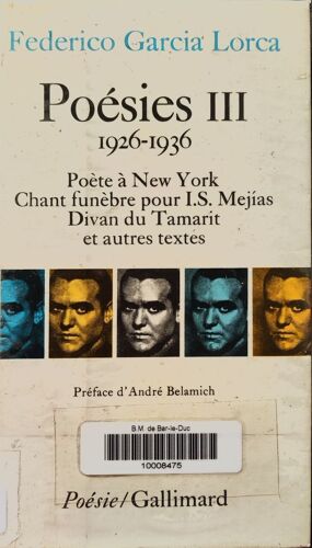Poésies Iii 1926-1936