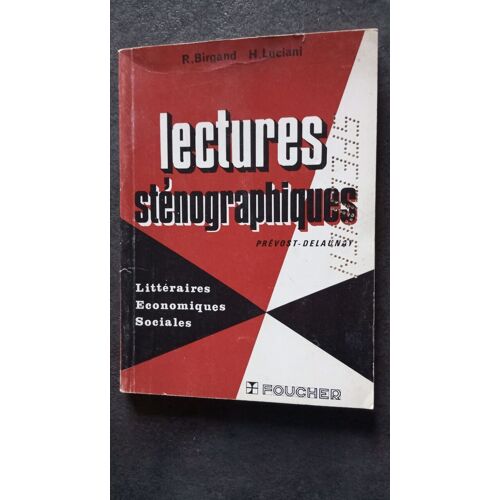 Lectures Sténographiques Littératures Economiques Sociales