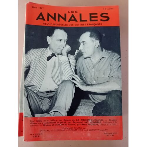 Revue Les Annales Des Lettres Françaises N° 197