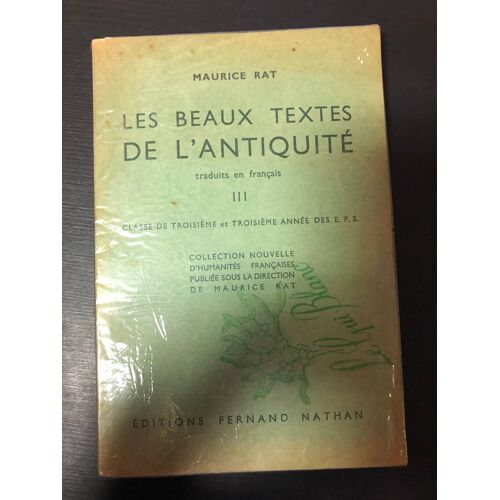 Les Beaux Textes De L'antiquité 3