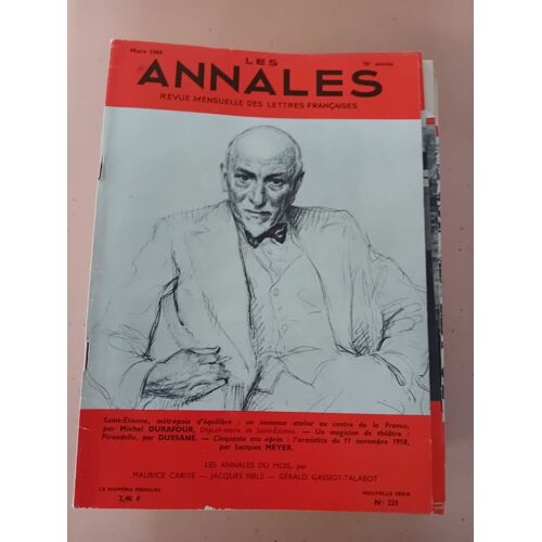 Revue Les Annales Des Lettres Françaises N° 221