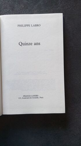 Quinze Ans