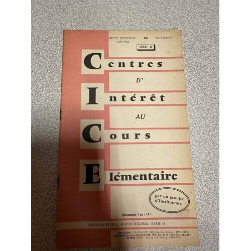 Centres D'intérêt Au Cours Moyen Serie B N°63