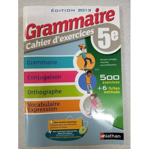 Grammaire Cahier D'exercices 5