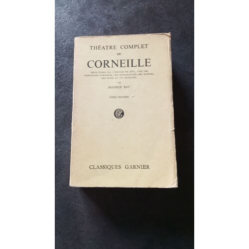 Théatre Complet De Corneille