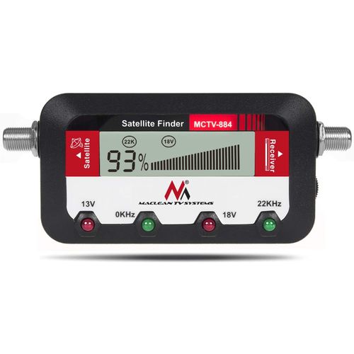 Compteur satellite à affichage numérique Maclean MCTV-884+ Câble 25cm FF