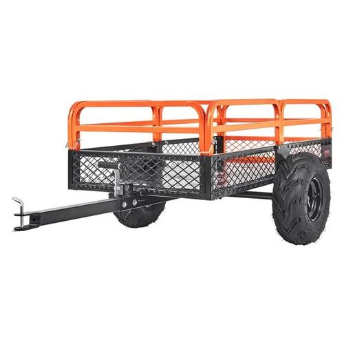 Remorque À Benne Basculante-Vevor-Charge 680 Kg- Remorque Utilitaire De Jardin Robuste-Pour Tracteur, Tondeuse À Gazon, Vtt