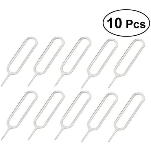 10 Pièces Slim Eject Pin Sim Card Tool Éjection De L'aiguille De Retrait Tray Remover Pour Smasung Galaxy Adaptateur De Carte Sim.