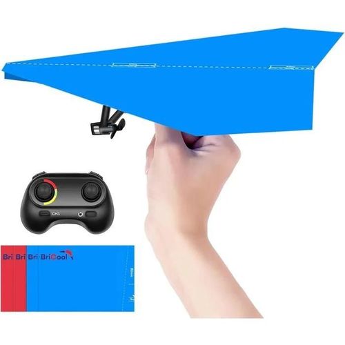 Avion En Papier Rc Hawk's Work - Kit Télécommandé Diy Stem Avec Papiers Colorés Pour Enfants (Birdy X 2.0).-Underscore