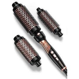 Brosse Thermique Terviiix 3 En 1, Boucleur Céramique, 9 Températures, Double Tension, Pour Cheveux Épais.
