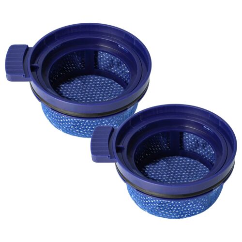 vhbw 2x Filtre compatible avec Samsung VS20A958FWW/SC, VS20A958FWN/SC, VS20A958FWB/SC, VS20A958F3B/ST aspirateur - filtre de sortie d'air, bleu
