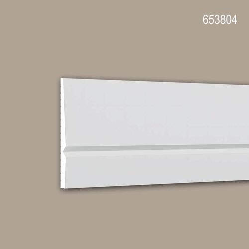 Plinthe Profhome 653806 Planchette Moulure en stuc Moulure décorative design moderne blanc 2 m