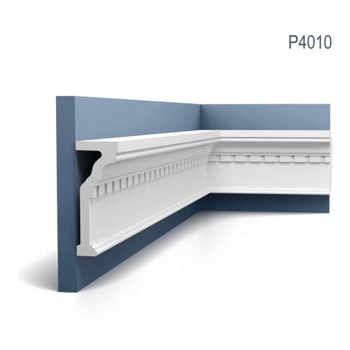 Cimaise Orac Decor P4010 Frise Moulure en stuc Moulure décorative design intemporel classique blanc 2 m