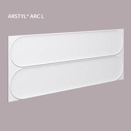 3d panneau mural NMC ARC L ARSTYL Noel Marquet Lambris mural Panneau acoustique Élément décoratif design moderne blanc 0,361 m2