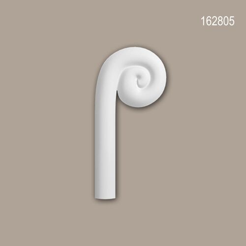 Élément décoratif gauche Profhome 162805 style Art déco blanc