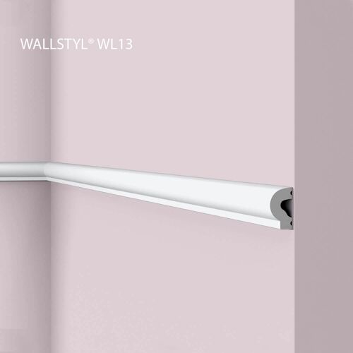 Cimaise NMC WL13 WALLSTYL Noel Marquet Frise Moulure en stuc Moulure décorative design intemporel classique blanc 2 m