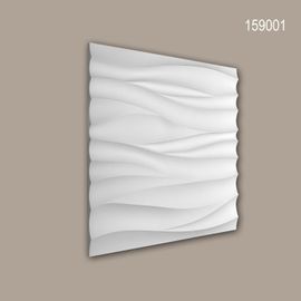 3d panneau mural Profhome 159001 Lambris mural Panneau acoustique design moderne blanc 0,36 m2