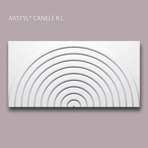 3d panneau mural NMC CANELÉ R L ARSTYL Noel Marquet Lambris mural Panneau acoustique Élément décoratif design moderne blanc 0,18 m2