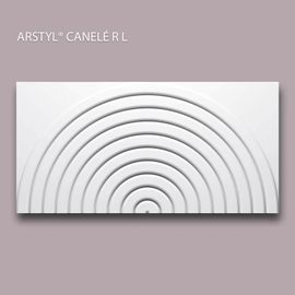 3d panneau mural NMC CANELÉ R L ARSTYL Noel Marquet Lambris mural Panneau acoustique Élément décoratif design moderne blanc 0,18 m2