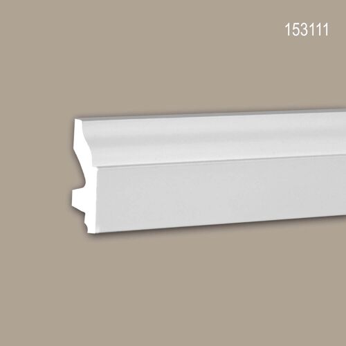 Plinthe Profhome 153111 Planchette Moulure en stuc Moulure décorative style Néo-Classicisme blanc 2 m