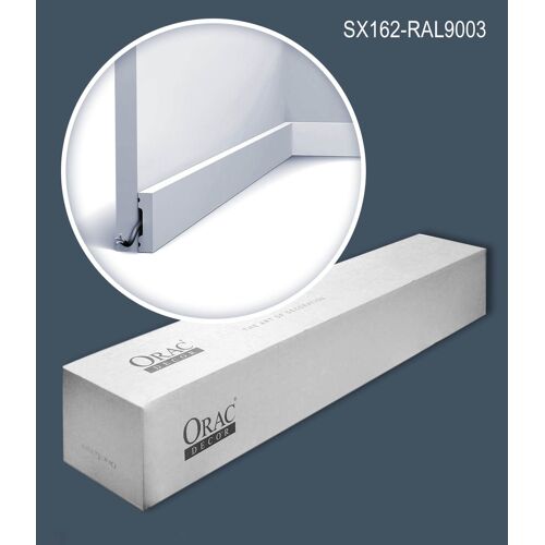 SX162 Moulure multifonctionnelle Orac Decor Axxent - 4x1x200cm (h x p x l) - plinthe décorative