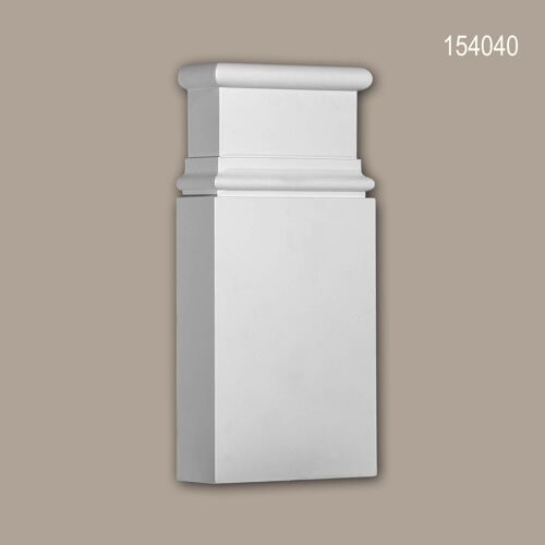 Base d'encadrement de porte Profhome 154040 Encadrement de porte Élément décoratif style Néo-Classicisme blanc
