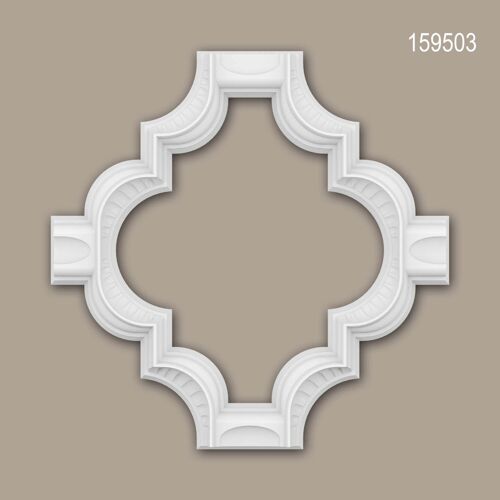 3d panneau mural Profhome 159503 Lambris mural Élément décoratif style marocain Motifs architecturaux musulman blanc 49,9 x 49,8 cm