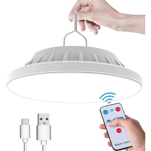 Lampe De Camping Solaire Usb (120 Led) Avec Télécommande - Lampe D'extérieur De Tente Étanche Ipx7 Suspendue Pour Le Camping, La Randonnée, Les Pannes De Courant, Les Ouragans, Le Chargement D'urgence