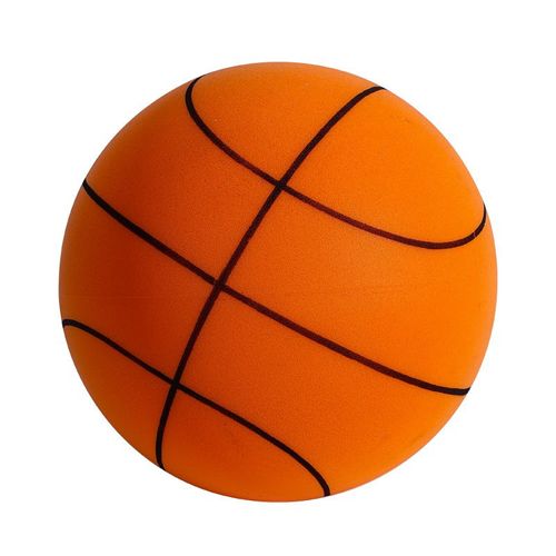 1 Ballon De Basket-Ball Silencieux Pour Entraînement En Intérieur, Faible Bruit, Pour Activités, Orange