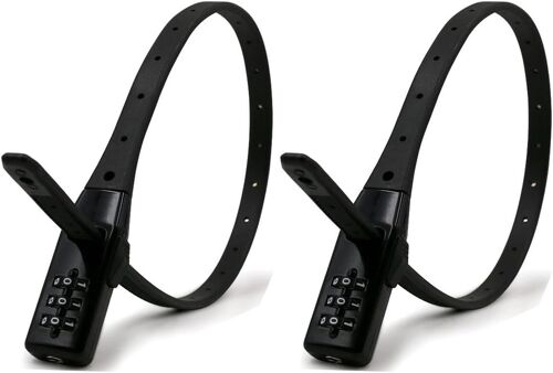 Lot De 2 Antivols De Vélo, Attache De Sécurité, Attache Blindée Et Antivol De Vélo, Antivol De Casque, Antivol De Vélo, Antivol De Poussette