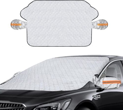 Pare-Brise Magnétique Universel Pour Voiture, Protection Contre Les Uv, Le Givre Et Le Gel, Avec 9 Aimants, 143 X 109 Cm