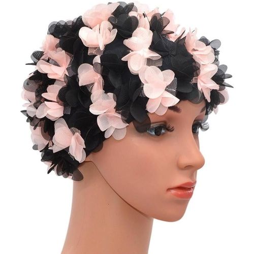 Bonnet De Bain En Dentelle Pour Femme, Style Rétro Vintage, Pétales De Fleurs