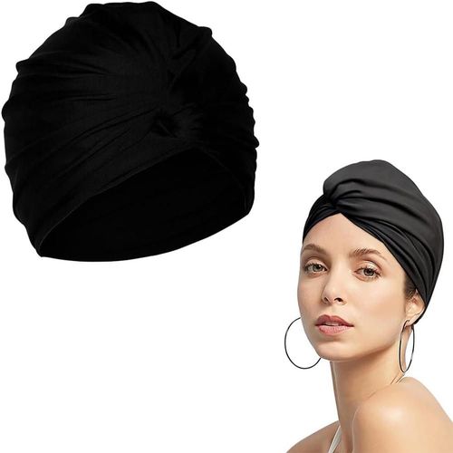 Bonnets De Bain Pour Femme, Bonnet De Piscine, Bonnet De Bain Piscine, Bonnet De Bain, Bonnet De Bain, Turban De Bain En Tissu Plissé, Protection Bonnet De Bain, Bleu