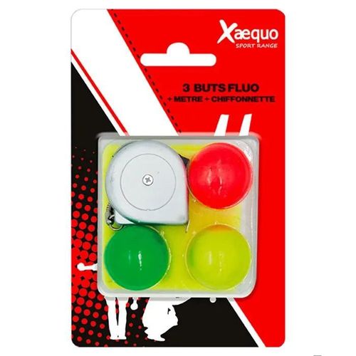 Set De Pétanque - Xaequo - 3 Cochonnets - 1 Mètre - Chiffonnette - Mixte