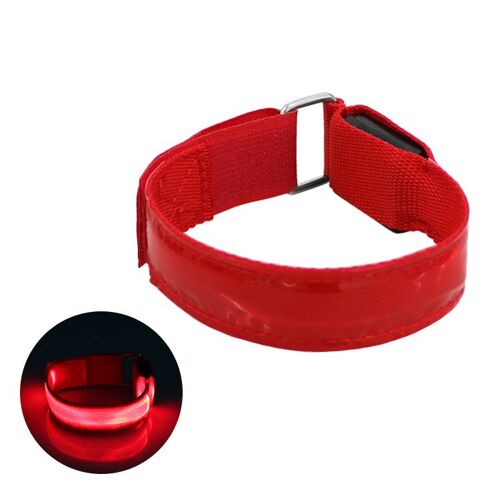 Brassard Led / Reflexband-Rouge
