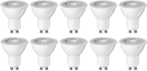 Ampoule Led Spot Basics Gu10, 4,7 W (Équivalent 50 W), Blanc Chaud, Non Variable, Lot De 10