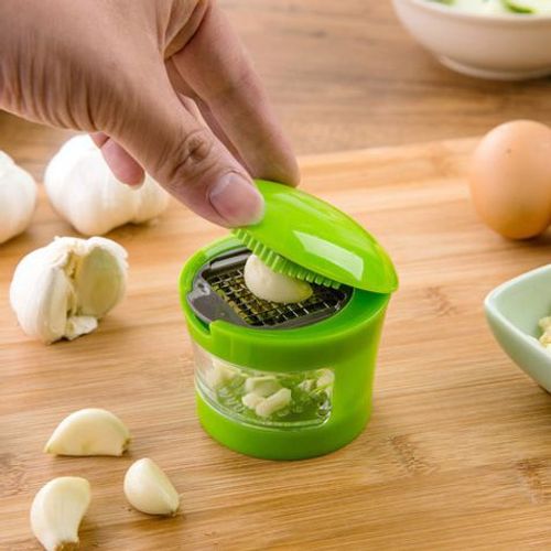 Kitchen Innovation : Broyeurs, Coupe-Ail, Hachoirs Et Récipients De Rangement - Comprend Un Éplucheur D'ail En Silicone - Facile À Nettoyer - Lames En Acier Inoxydable - (Vert)