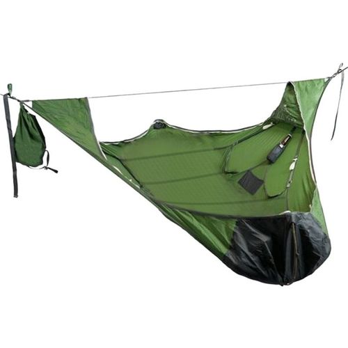 Hamac De Camping D'extérieur, Lit-Balançoire Portable Suspendu, Vert