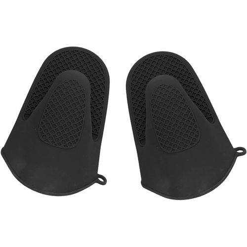 (Noir) en Silicone Épais Mitaine de Four, Mini-Résistant à la Chaleur Mitaine de Four pour Cuisson, de Cuisson et d'un BARBECUE