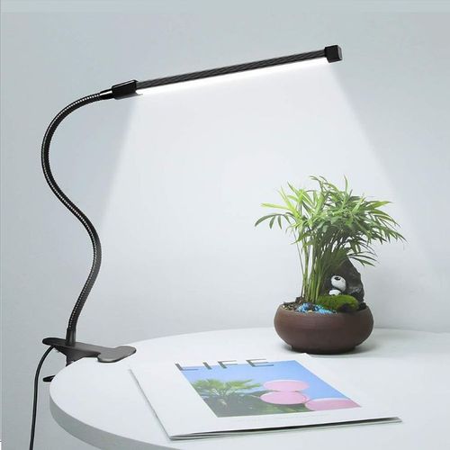 Clip Lampe De Bureau, Clip Lampe De Lecture, 3 Modes D'éclairage Et 10 Niveaux De Luminosité, De 5 Watts, 40 Led, Clip Lampe De Chevet, Fonction Mémoire, Lampe De Chevet Pour Étudier Et Travailler