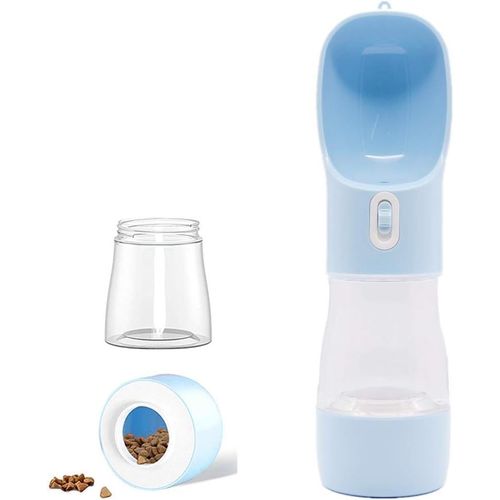Voyage Chien Bouteille D'eau, Portable Chien Bouteille D'eau, Pet Bouteille D'eau - Bleu - Boire Bol Distributeur Pour La Marche, Les Voyages, La Randonnée, Multifonctionnel Extérieur