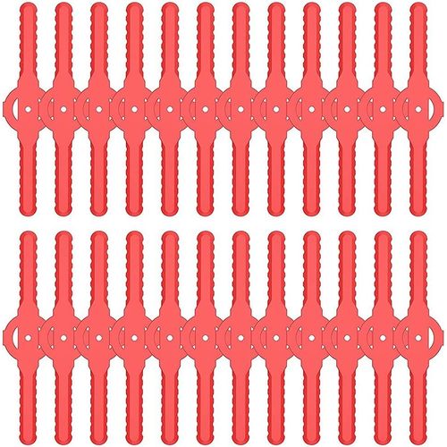 Lames de rechange pour Tondeuse Filaire de la Tête, 24 Lames en Plastique pour les Tondeuses à Gazon sans Fil