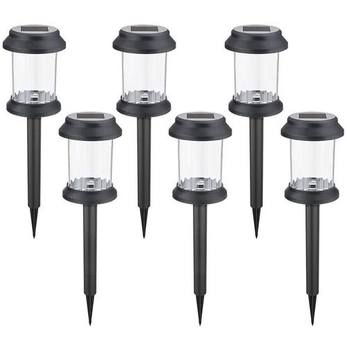 Lot De 6 Lampes Solaires De Jardin, Lampes Solaires D'extérieur, Lampes Solaires Led D'extérieur Étanches, Lampes Solaires De Jardin - Lumière Chaude