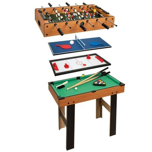 Table multi-jeux - Colorbaby - 85328 - 4 en 1 - Bois robuste - 73 cm de hauteur