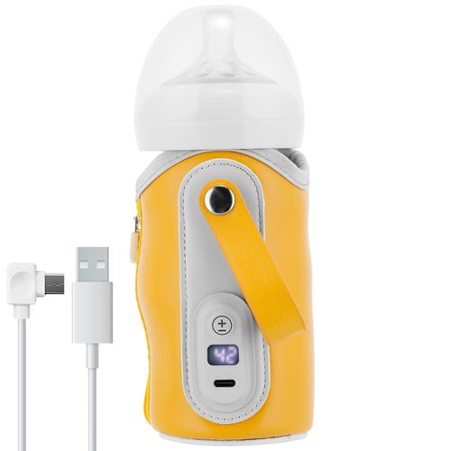 Chauffe-Biberon Usb Pour Voyage, Chauffe-Biberon Portable Pour Voiture, Maintient Le Lait De Bébé Au Chaud (Batterie Externe Non Incluse)