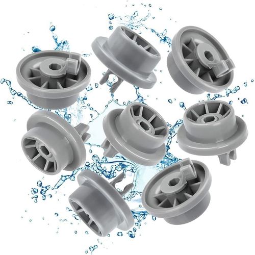 Lot de 8 Roulettes de Lave-vaisselle pour Panier Inférieur, Roues de Lave-vaisselle pour Siemens, Bosch,Neff 165314