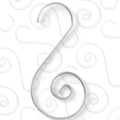 Lot de 120 crochets pour décoration d'arbre (argent)