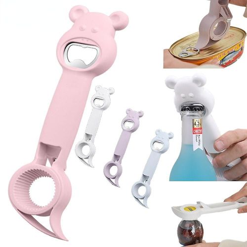 Ouvre-Boîte, Tire-Bouchon, Décapsuleur, Ustensiles De Cuisine, Accessoires, Gadget (Rose)
