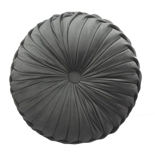 Coussin De Chaise Rond En Velours De Couleur Unie, Coussin Décoratif Pour La Maison, Coussin De Sol, Motif Citrouille, Gris