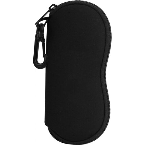 Étui souple pour lunettes de soleil, ultra léger, en néoprène, avec fermeture éclair et clip ceinture, pour hommes et femmes